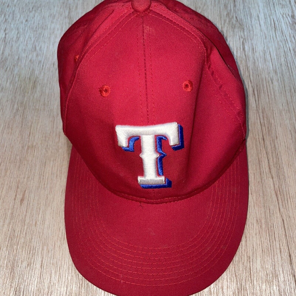 Texas Rangers Hat Cap Strap Back Red White‎ Adjustable MLB Baseball